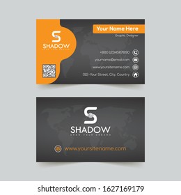 Modern  corporate business card premium vector