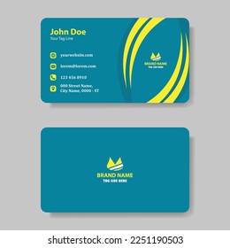 Modern Corporate Business Card Template.