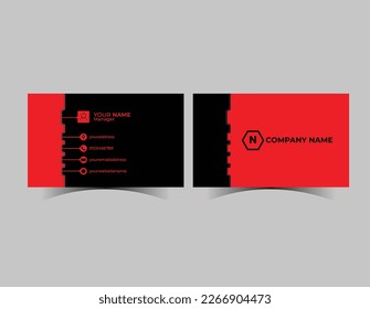 Modern corporate business card template design. Business card design.