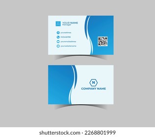 Modern corporate business card template. Business card design