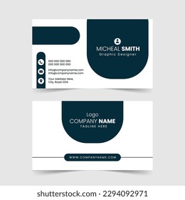 Modern and Corporate business card template design.