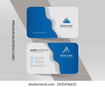 Modern corporate business card template design