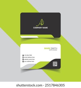 Modern corporate business card template, Brand identity professional business card