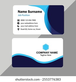 Modern corporate business card template. Business card design