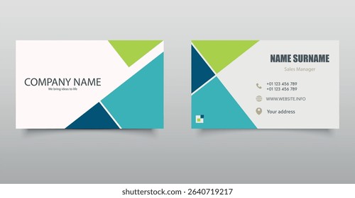 Modern Corporate Business Card Template.