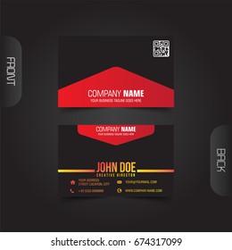 Modern corporate business card vector