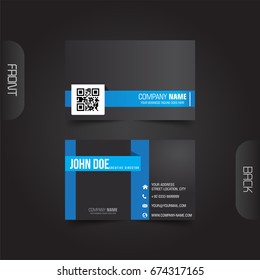 Modern corporate business card vector
