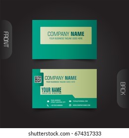 Modern corporate business card vector