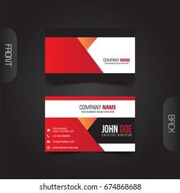 Modern corporate business cards vector