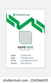 Modern corporate business Company id card design template