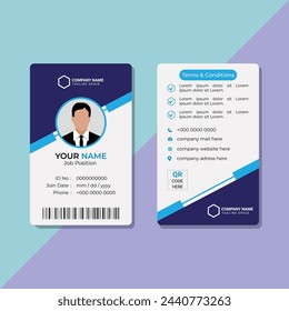 Modern Corporate Business Company ID Card Template