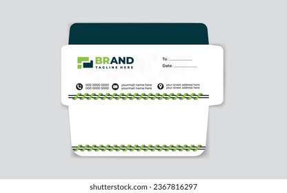 Modern Corporate Business DL Size Envelope template or new envelopeA4 design