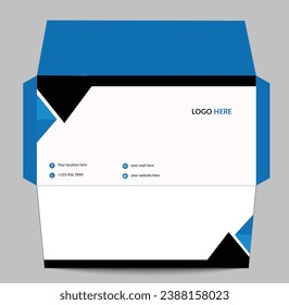 Modern Corporate Business DL Size Envelope template or new envelopeA4 design  