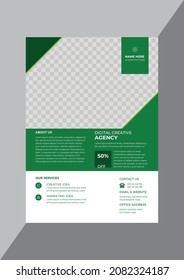Modern corporate business flyer design template