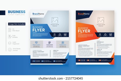 Modern Corporate Business Flyer Design A4 Template