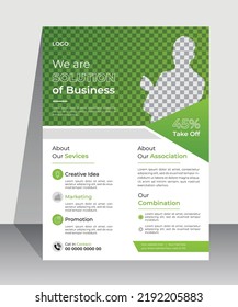 Modern corporate business flyer design template, creative brochure cover design
