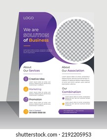 Modern corporate business flyer design template, creative brochure cover design