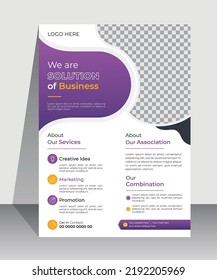 Modern corporate business flyer design template, creative brochure cover design