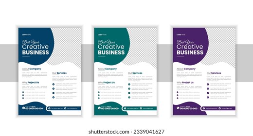 Modern Corporate Business Flyer Design Template, Digital Business, Creative Marketing, Modern Layout Design ,Creative Flyer Design Layout Template in A4, Vector Digital Business Flyer Vector Template.