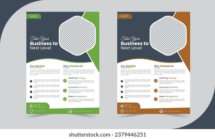 Modern corporate Business flyer design or vector eps