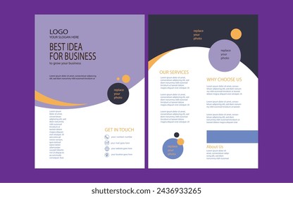 modern corporate business flyer design, poster design concept for marketing, book cover idea, brochure design for marketing