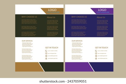 modern corporate business flyer design concept, poster template for marketing, brochure design idea for modern business