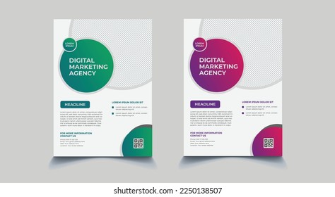 Modern corporate business flyer template