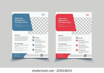 Modern corporate business flyer template