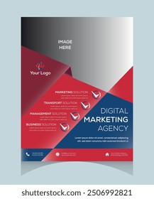 Modern Corporate Business Flyer Template, Flyer design Layout template, size letter, infographics. Easy to use and edit.