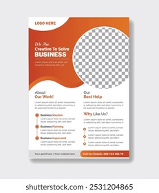 Modern corporate business flyer template