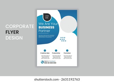 Modern corporate business flyer template