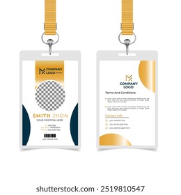 Modern corporate business id card design