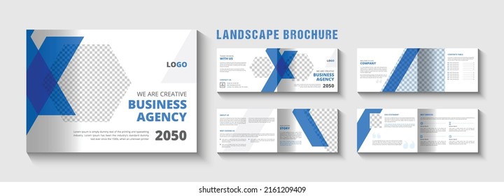 Modern And Corporate Business Landscape Brochure Design Template