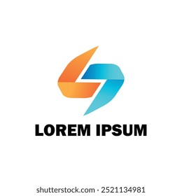 Modern corporate business logo concept, vector illustration