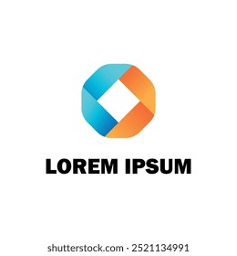Modern corporate business logo concept, vector illustration