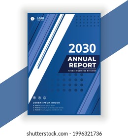 Modern corporate business marketing annual report cover flyer design