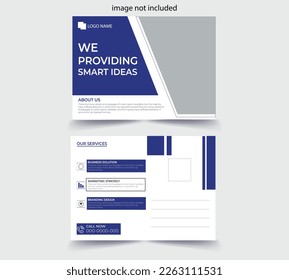 modern corporate business postcard design
