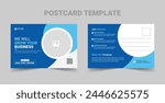 Modern Corporate business postcard, EDDM Postcard Template, Business Postcard Layout	