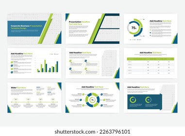 Modern corporate business presentation template design