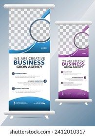 Modern Corporate business roll up banner design template