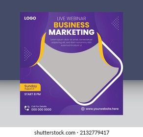 Modern corporate business social media post ads banner