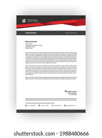 Modern Corporate Business style letterhead design templates 