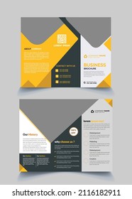 modern corporate business trifold brochure design template