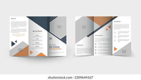 Modern Corporate Business Trifold Brochure Design Template