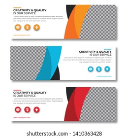modern corporate business web banner vector