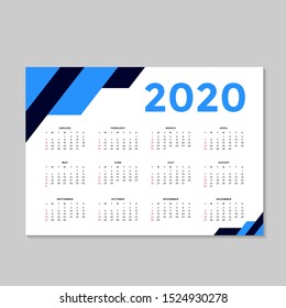 Modern Corporate calendar background template