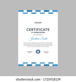Modern Corporate Certificate Template elegant stylish design