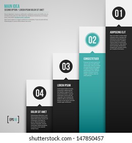 Modern corporate chart template.  EPS10.