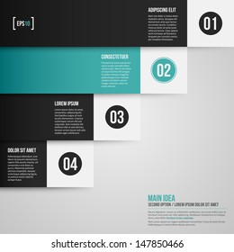 Modern corporate chart template.  EPS10.