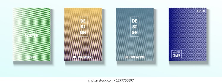 Modern Corporate Cover Design, Simple Vector Music Poster. Green, Pink, Blue, Gray Geometric Blend Presentation, Notebook Print. Contrast Minimal Business Cover. Simple Clean Journal Template